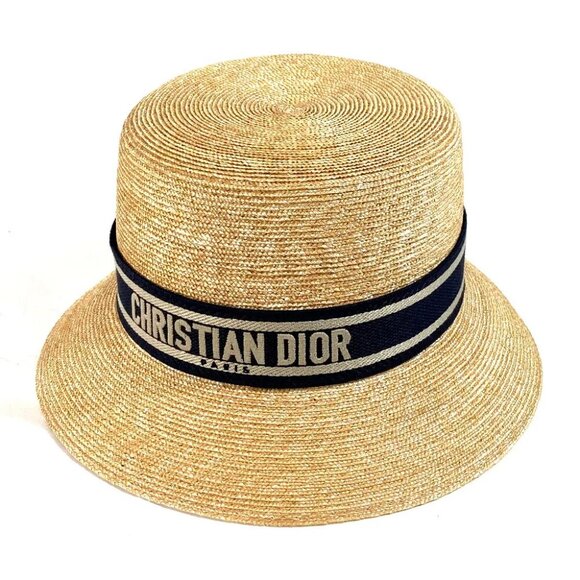 Dior Accessories - Dior 11DRT952G180 DIORESORT hat Straw hat straw hat hat Beige/Navy
